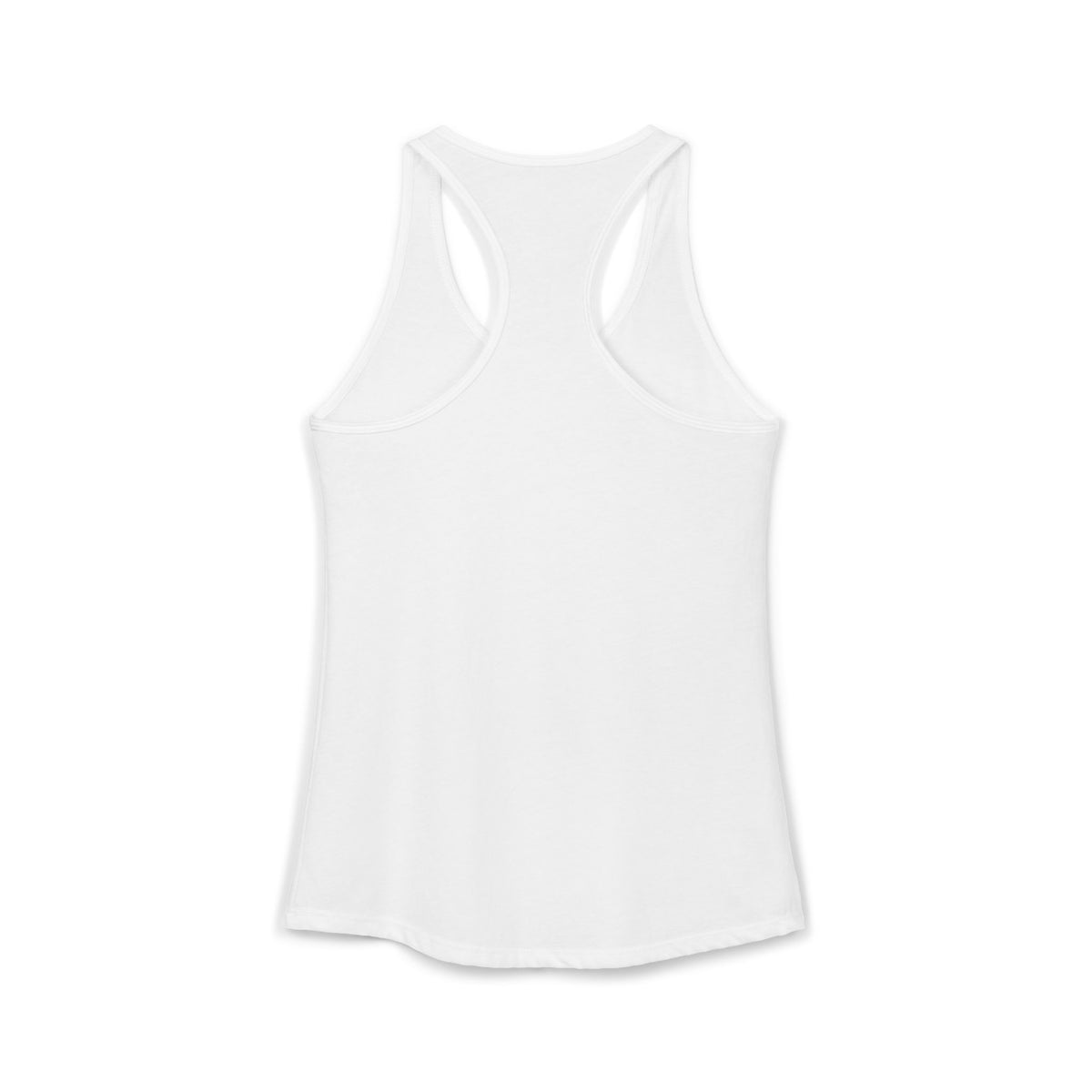 Let's Call You An Uber Racerback Tank in White, view 4
