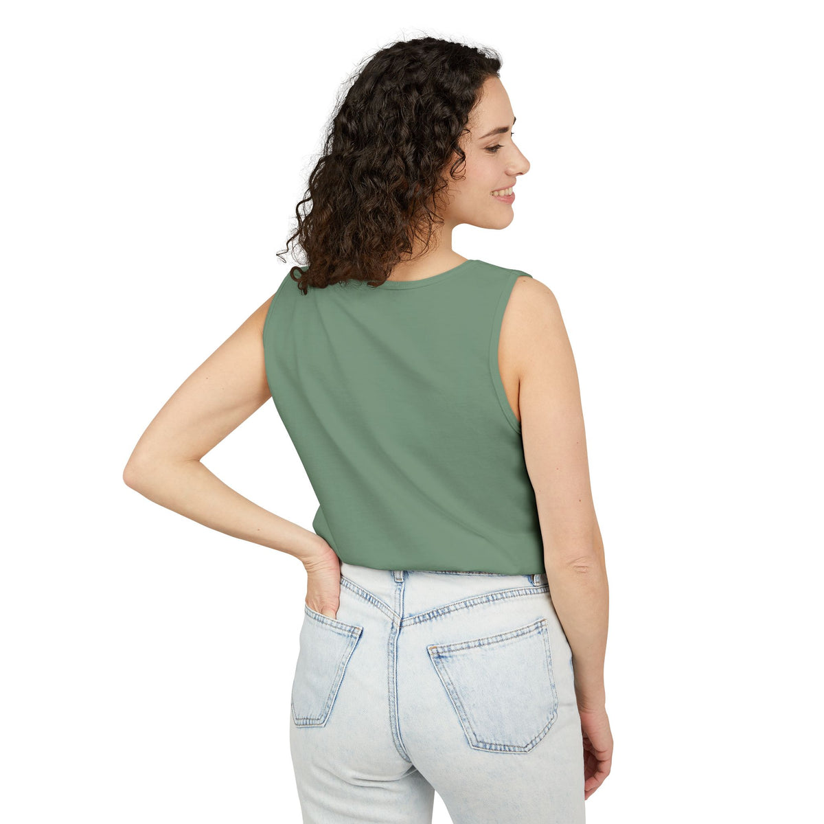 Let's Play Adult Games Wife Beater in Light Green, view 4