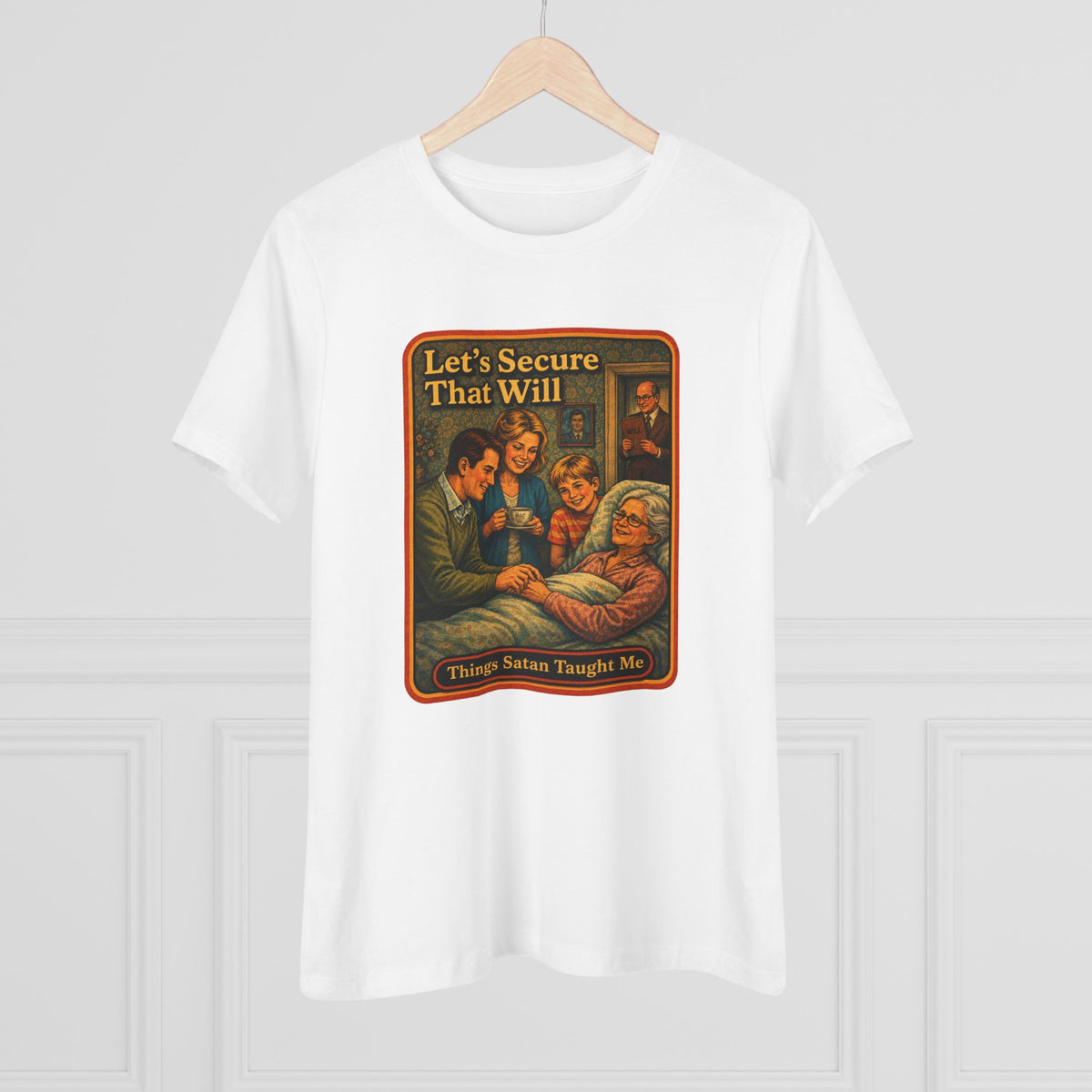 Let's Secure That Will Women's Tee in White, view 4