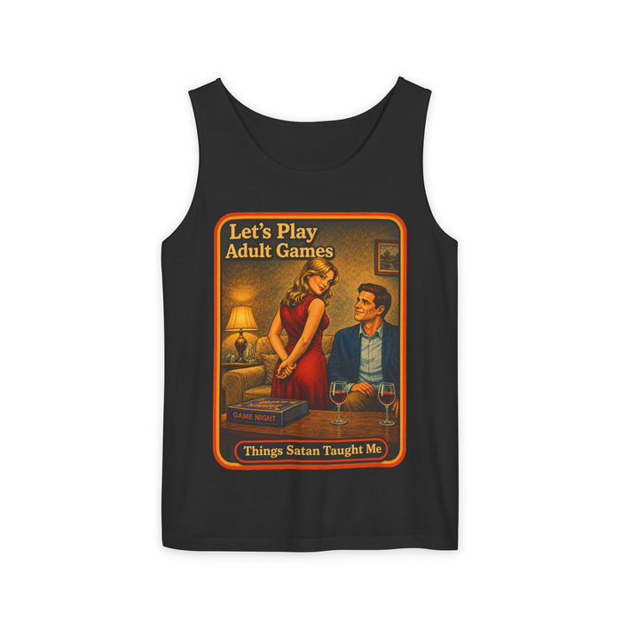 Let's Play Adult Games Wife Beater in black