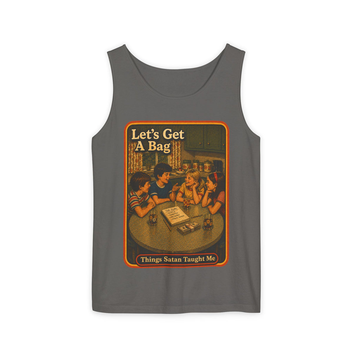 Let's Get Another Bag Wife Beater in Pepper, front