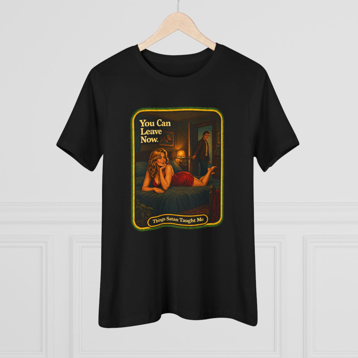 You Can Leave Now Women's Tee in Black, view 4