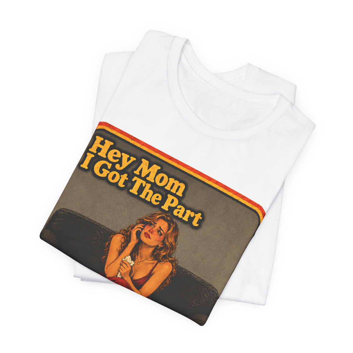 Hey Mom, I Got The Part Unisex Tee in White, view 3