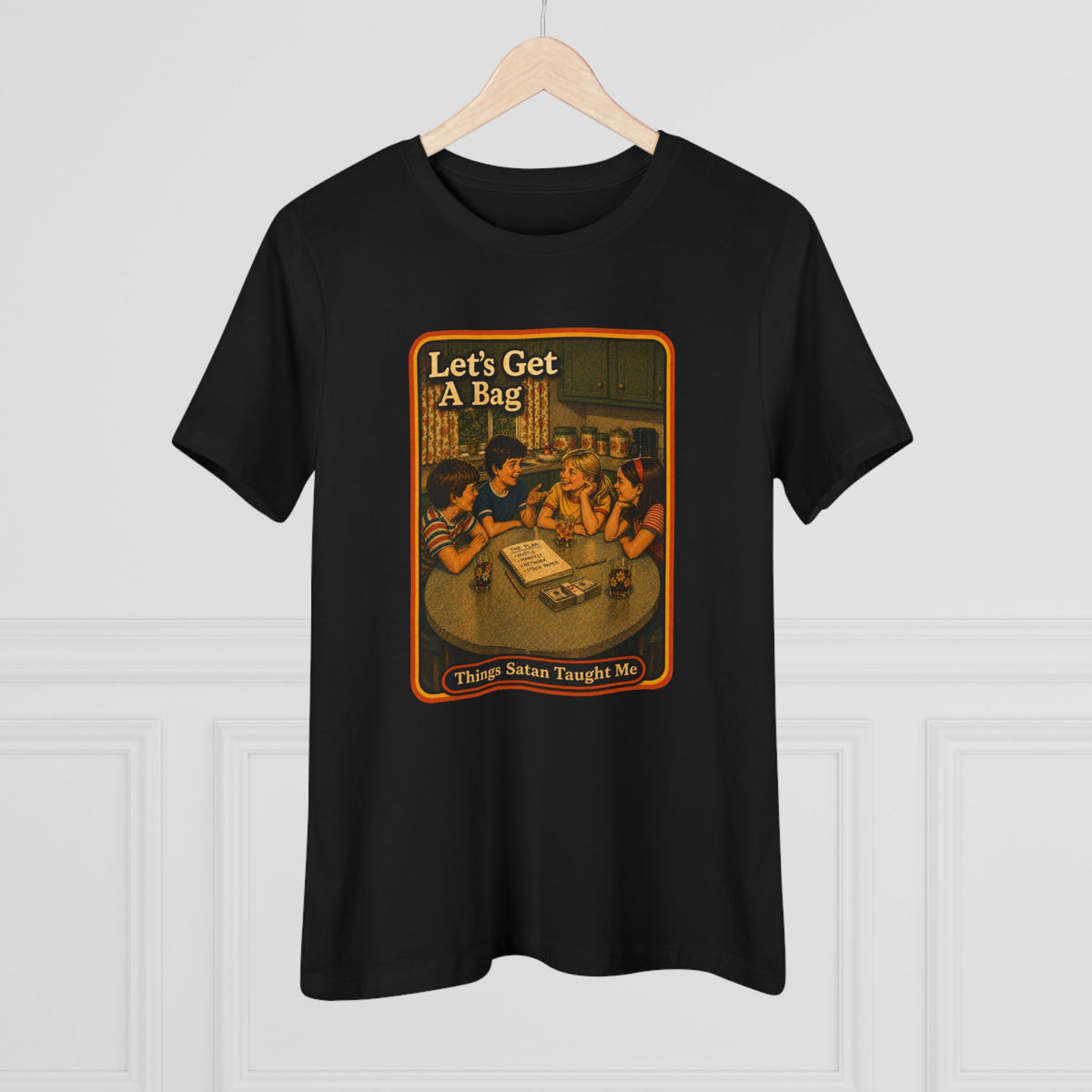 Let's Get Another Bag Women's Tee in Black, view 4