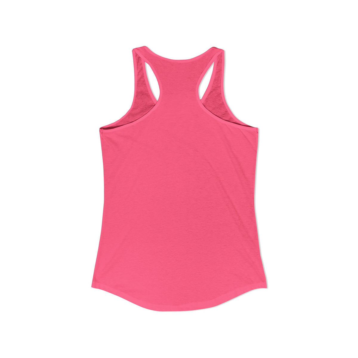 I'd Love To See Your Button Racerback Tank in Hot Pink, view 3