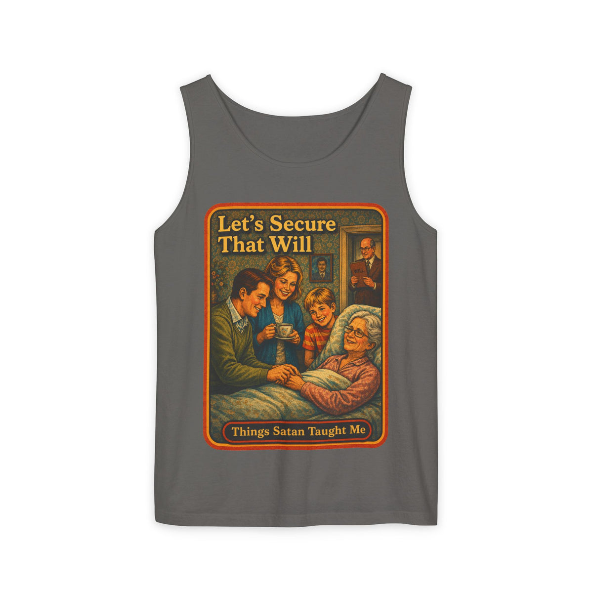 Let's Secure That Will Wife Beater in Pepper, front