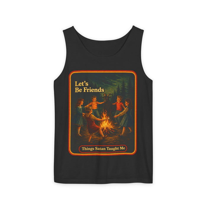 Let's Be Friends Wife Beater in black