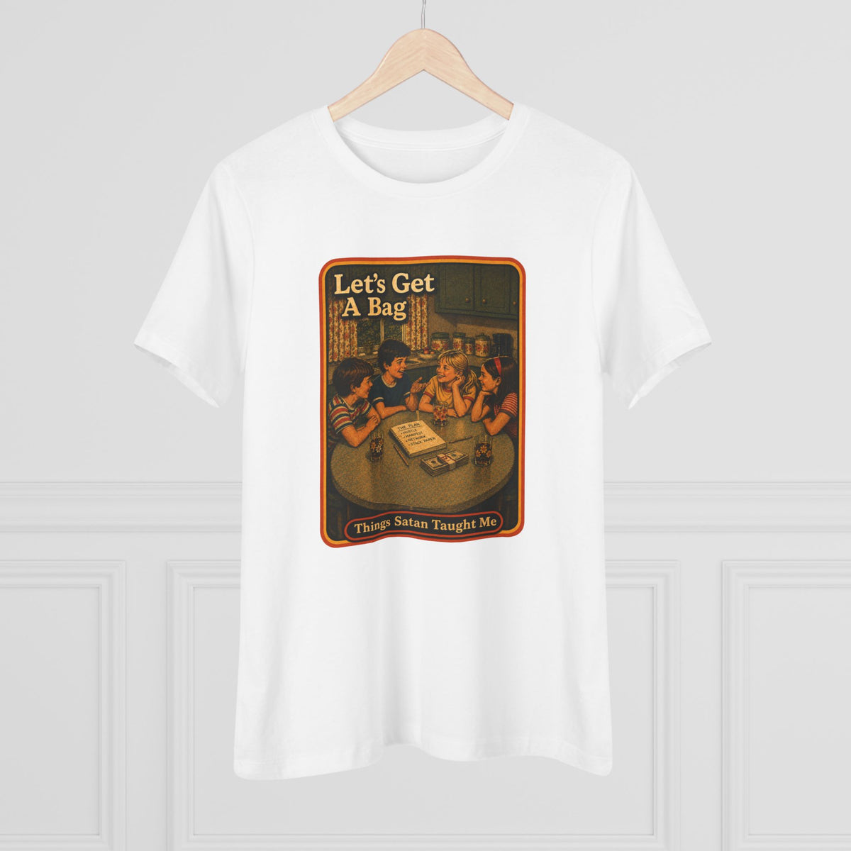 Let's Get Another Bag Women's Tee in White, view 4