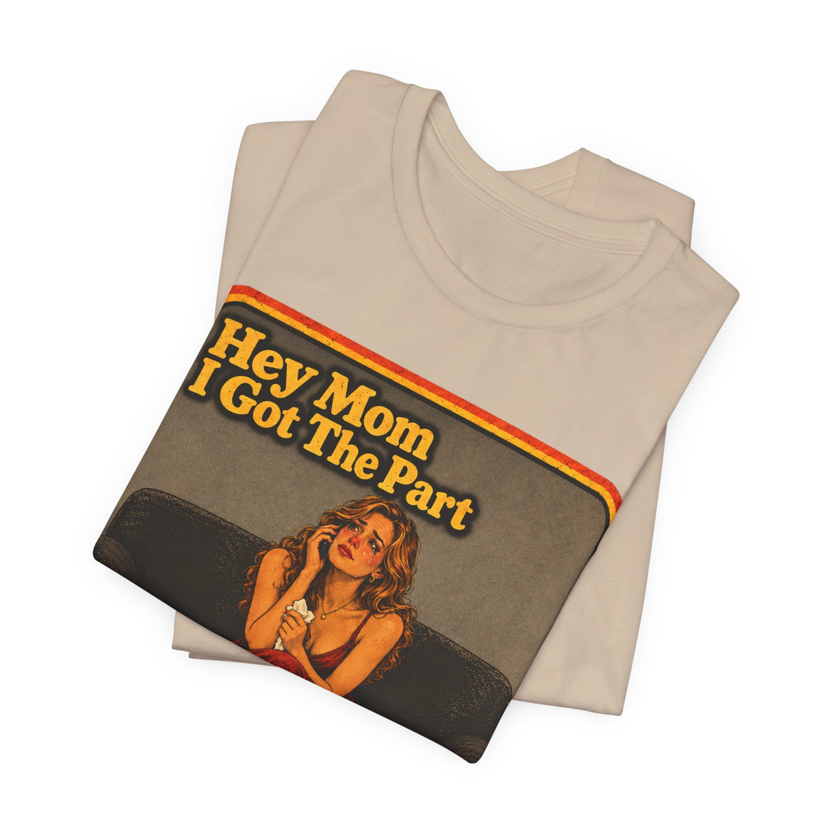 Hey Mom, I Got The Part Unisex Tee in Tan, view 3