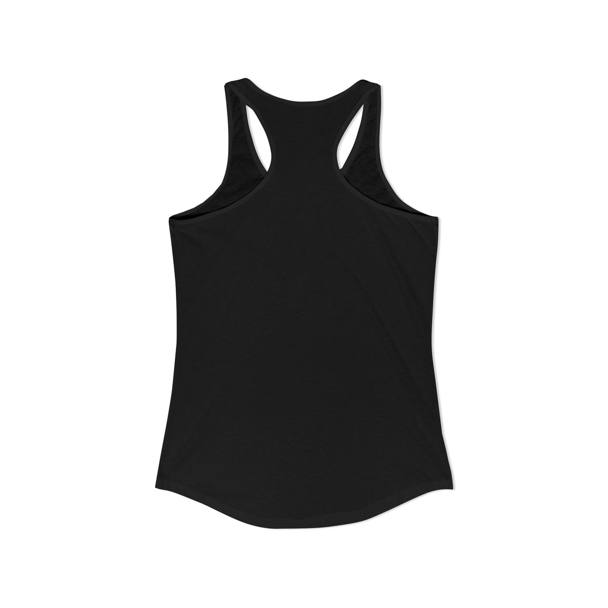 Let's Do Lines Together Racerback Tank in Black, view 3