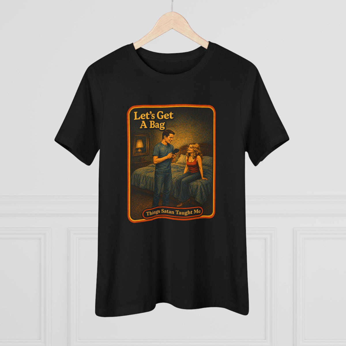Let's Get A Bag Women's Tee in Black, view 4