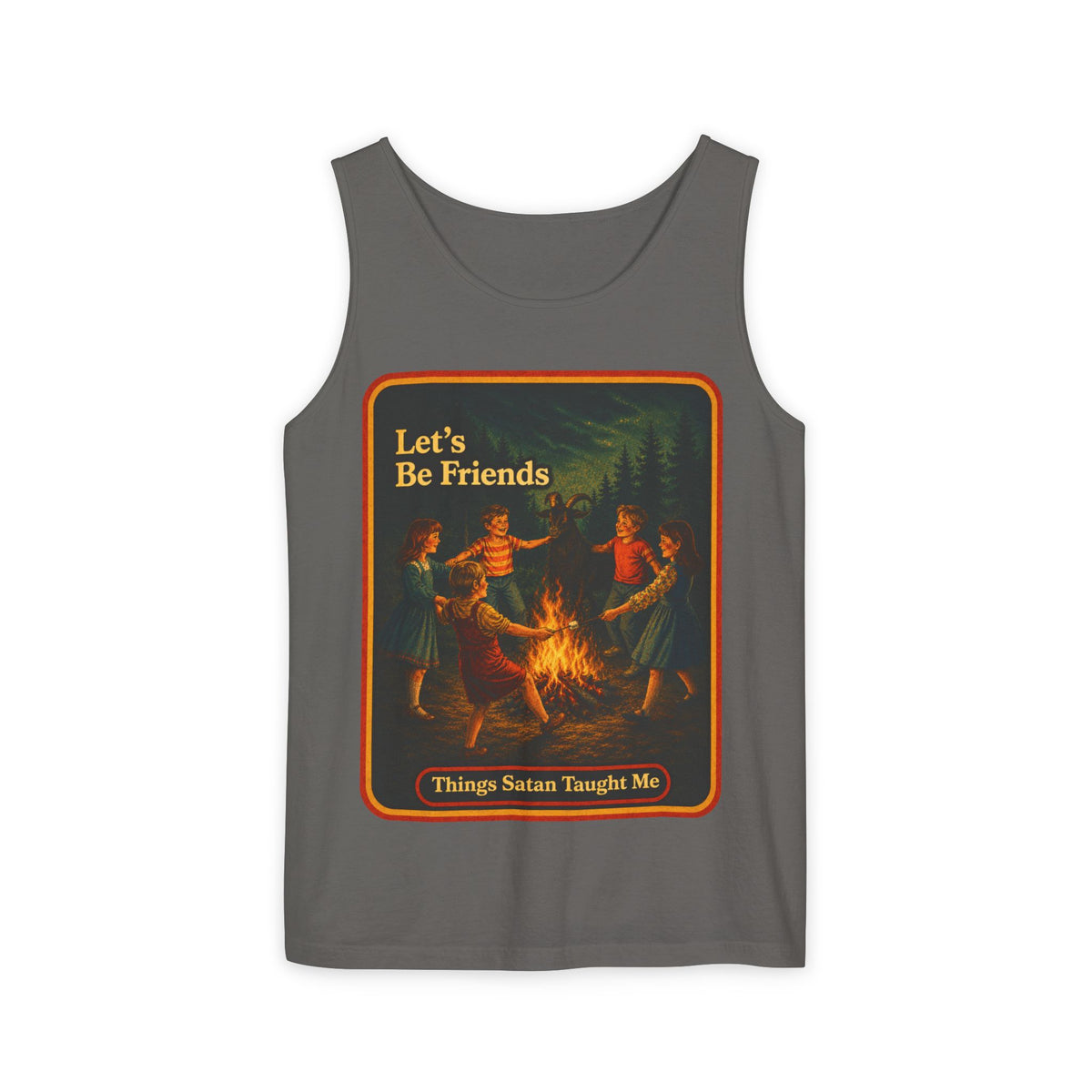 Let's Be Friends Wife Beater in Pepper, front