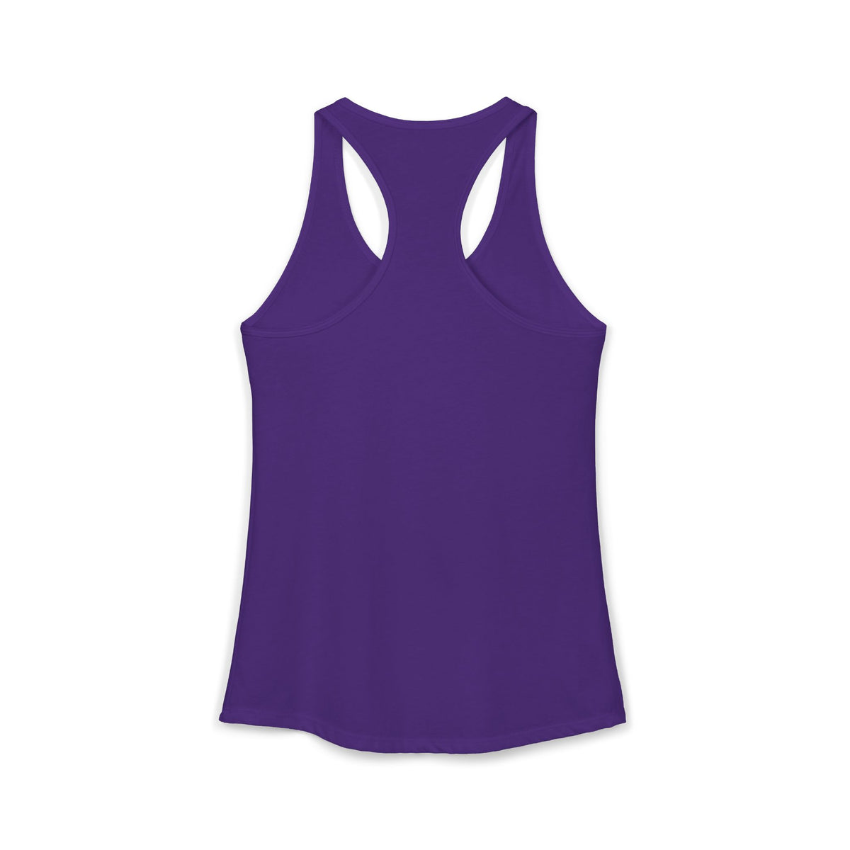Let's Do Lines Together Racerback Tank in Purple Rush, view 4