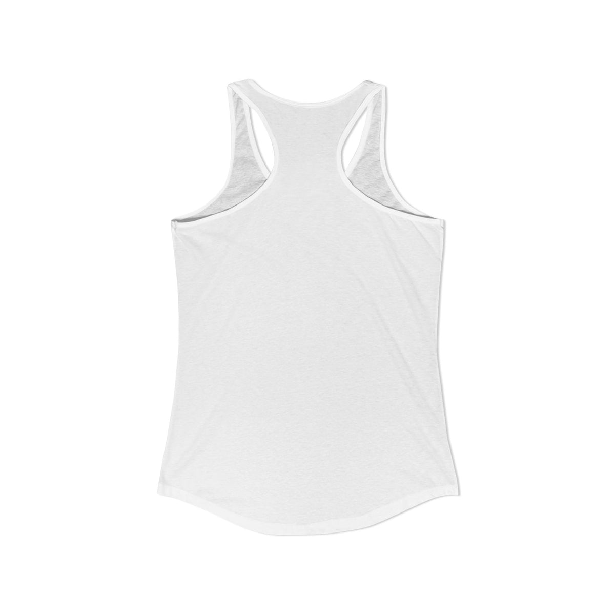 Let's Regret Parenthood Racerback Tank in White, view 3