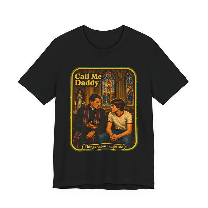 Call Me Daddy Unisex Tee in black
