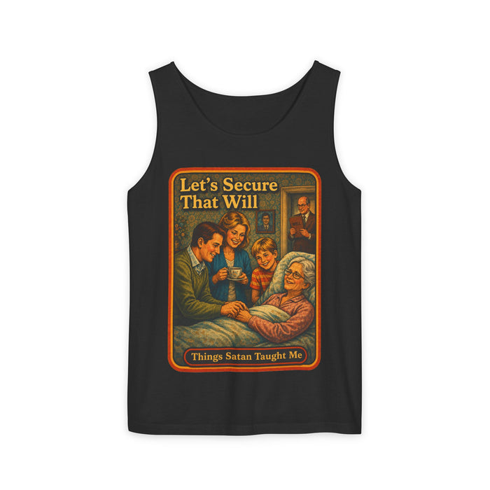 Let's Secure That Will Wife Beater in black