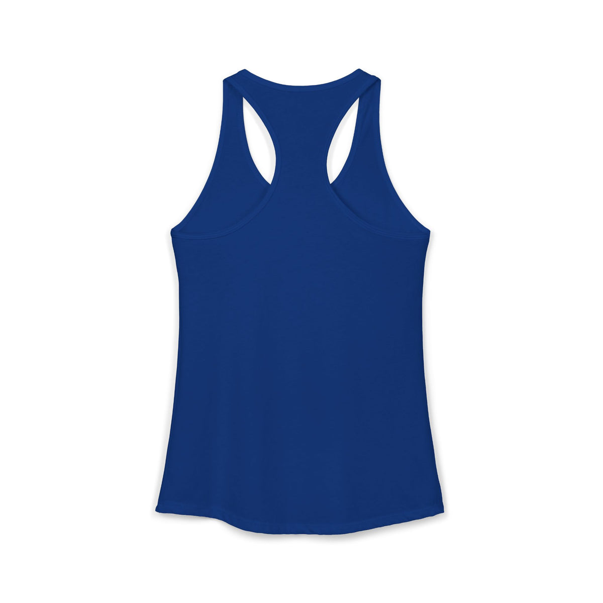 Let's Get A Bag Racerback Tank in Royal, view 4