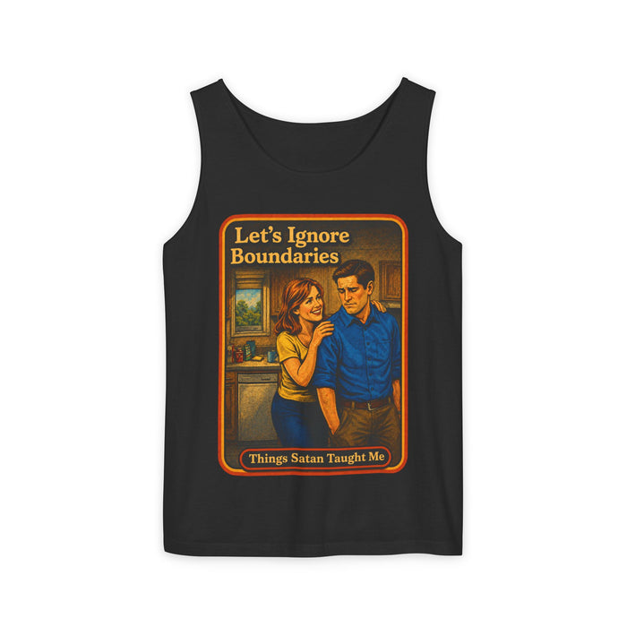 Let's Ignore Boundaries Wife Beater in black