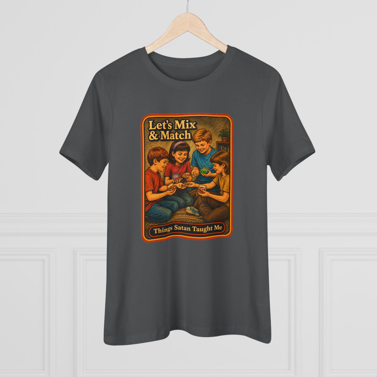 Let's Mix And Match Women's Tee in Asphalt, view 4