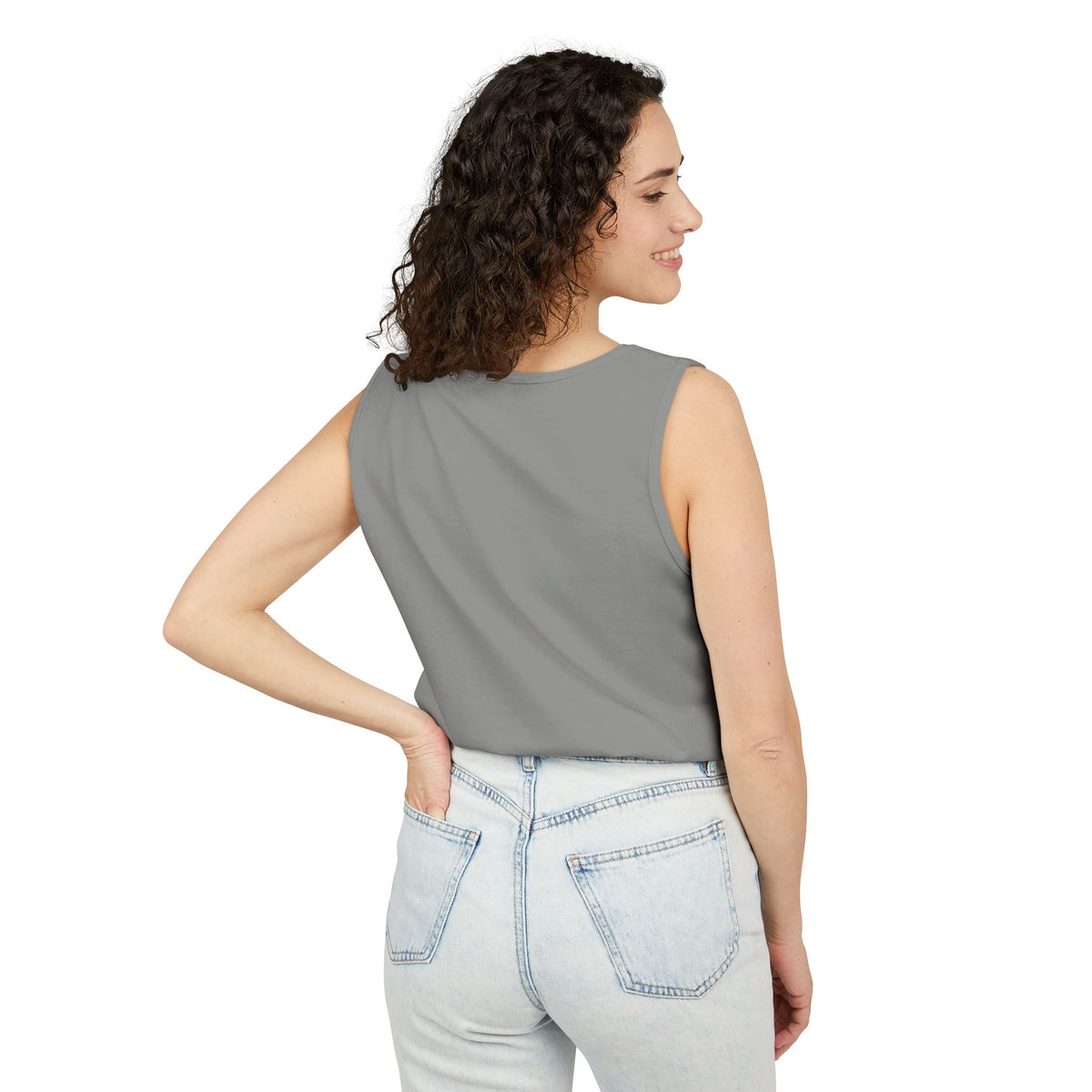 Let's Be Friends Wife Beater in Granite, view 4