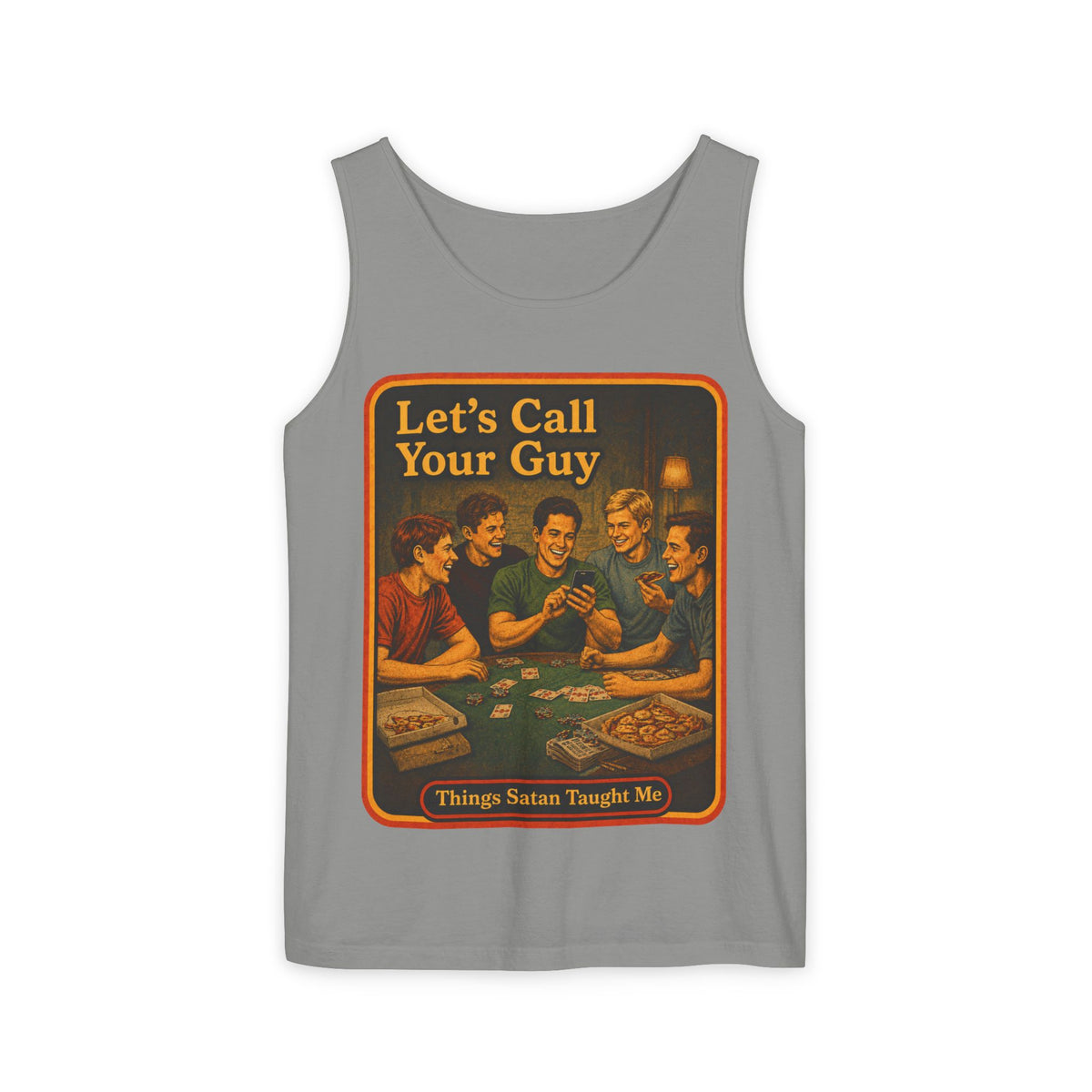 Let's Call Your Guy Wife Beater in Granite, front
