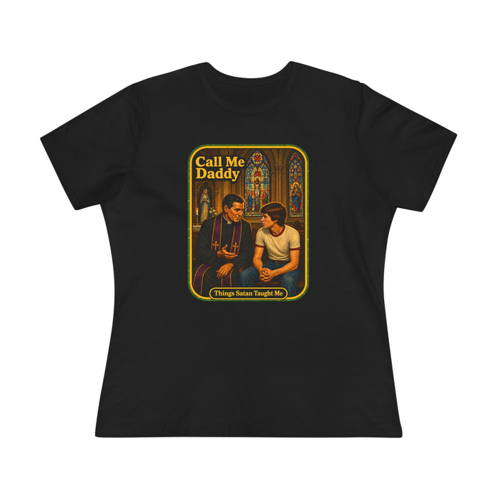 Call Me Daddy Women's Tee in black