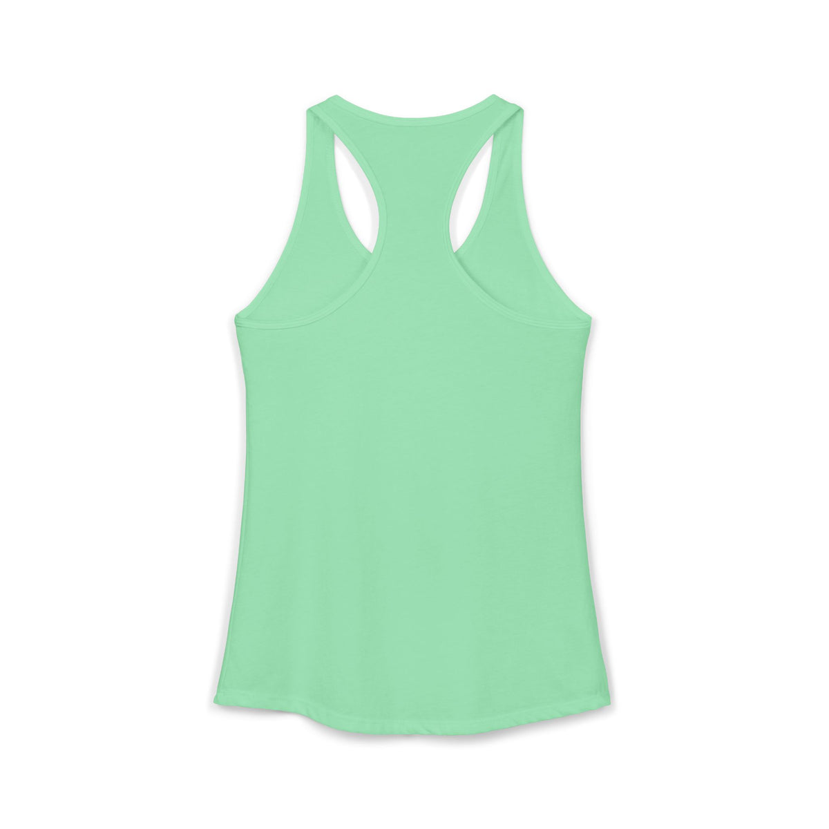 Let's Do Lines Together Racerback Tank in Mint, view 4