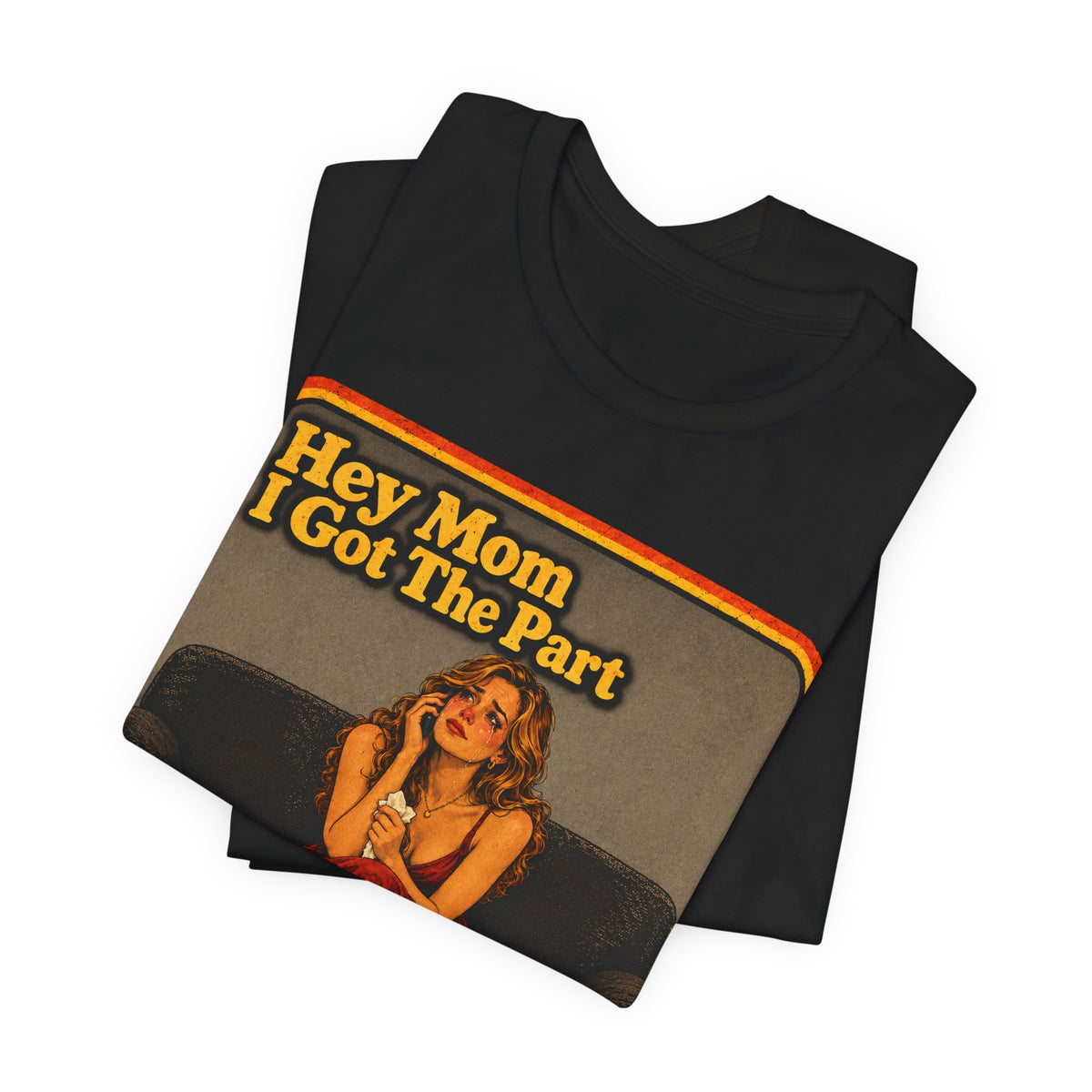 Hey Mom, I Got The Part Unisex Tee in Black, view 3