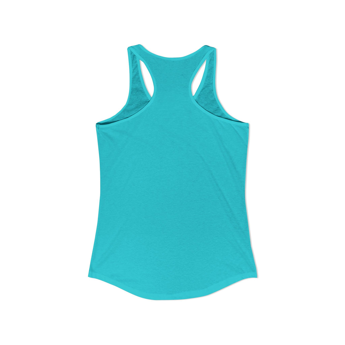 Let's Overthink This Racerback Tank in Tahiti Blue, view 3