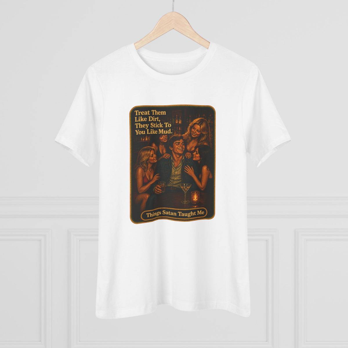 Treat Them Like Dirt Women's Tee in White, view 4