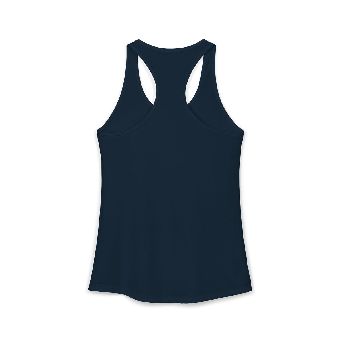 Honesty Is Overrated Racerback Tank in Midnight Navy, view 4