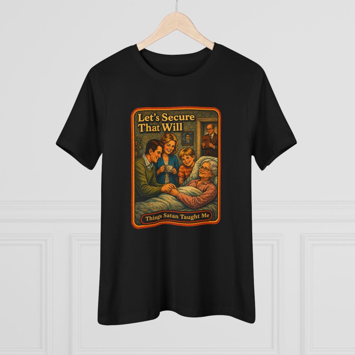 Let's Secure That Will Women's Tee in Black, view 4
