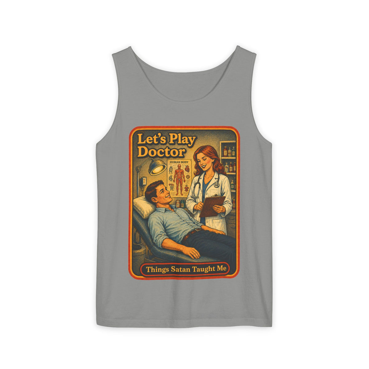 Let's Play Doctor Wife Beater in Granite, front