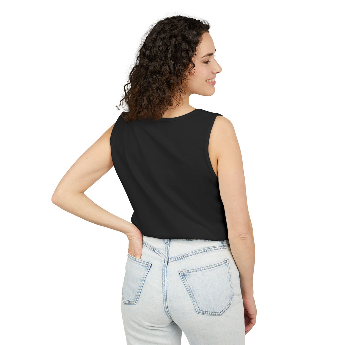 Let's Get A Bag Wife Beater in Black, view 4