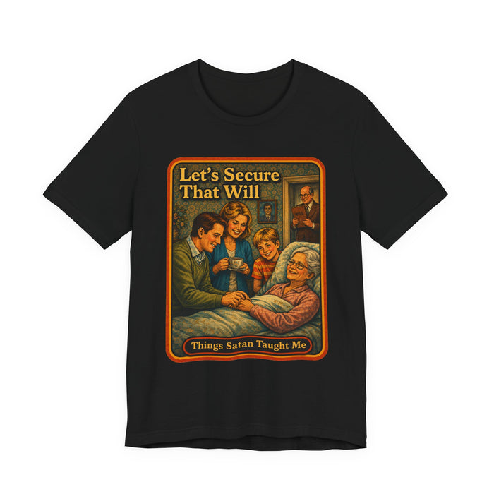 Let's Secure That Will Unisex Tee in black