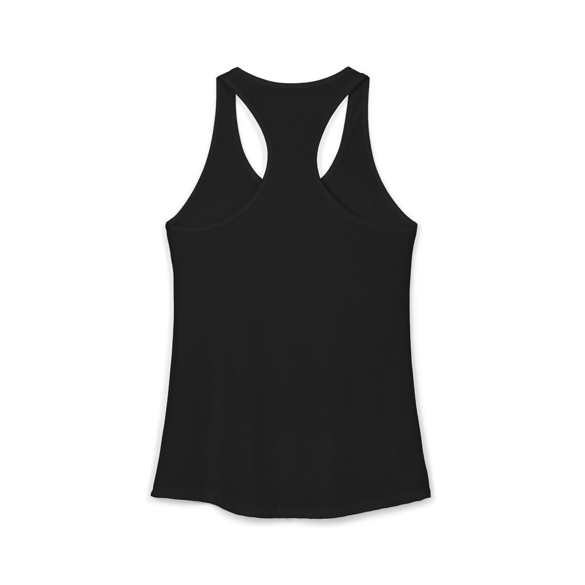 Let's Ignore Boundaries Racerback Tank in Black, view 4