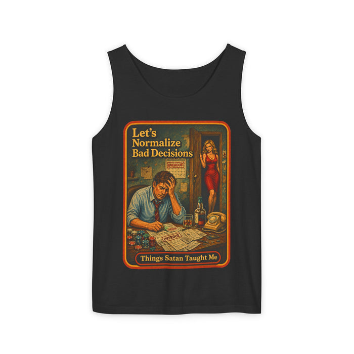 Let's Normalize Bad Decisions Wife Beater in black