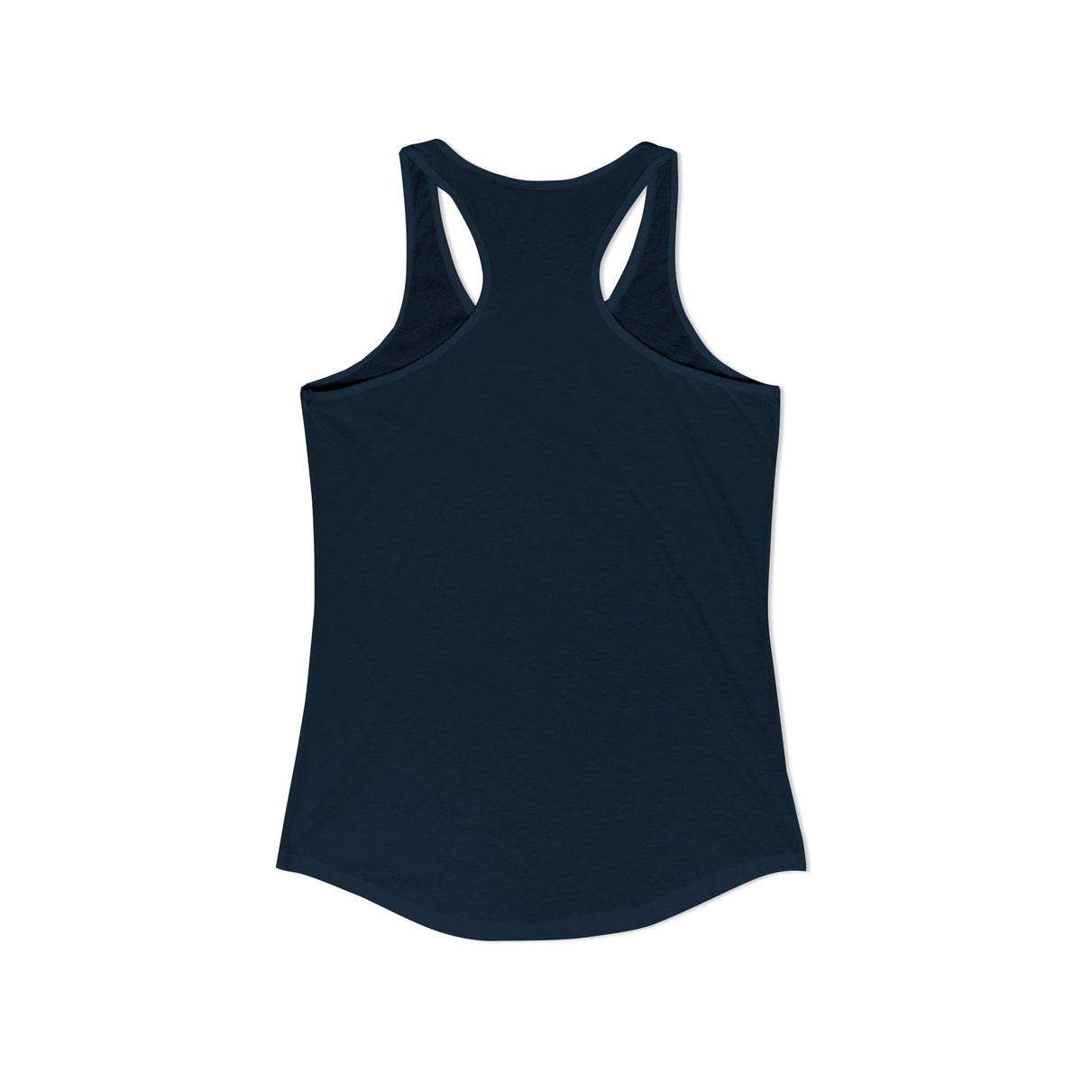 Honesty Is Overrated Racerback Tank in Midnight Navy, view 3