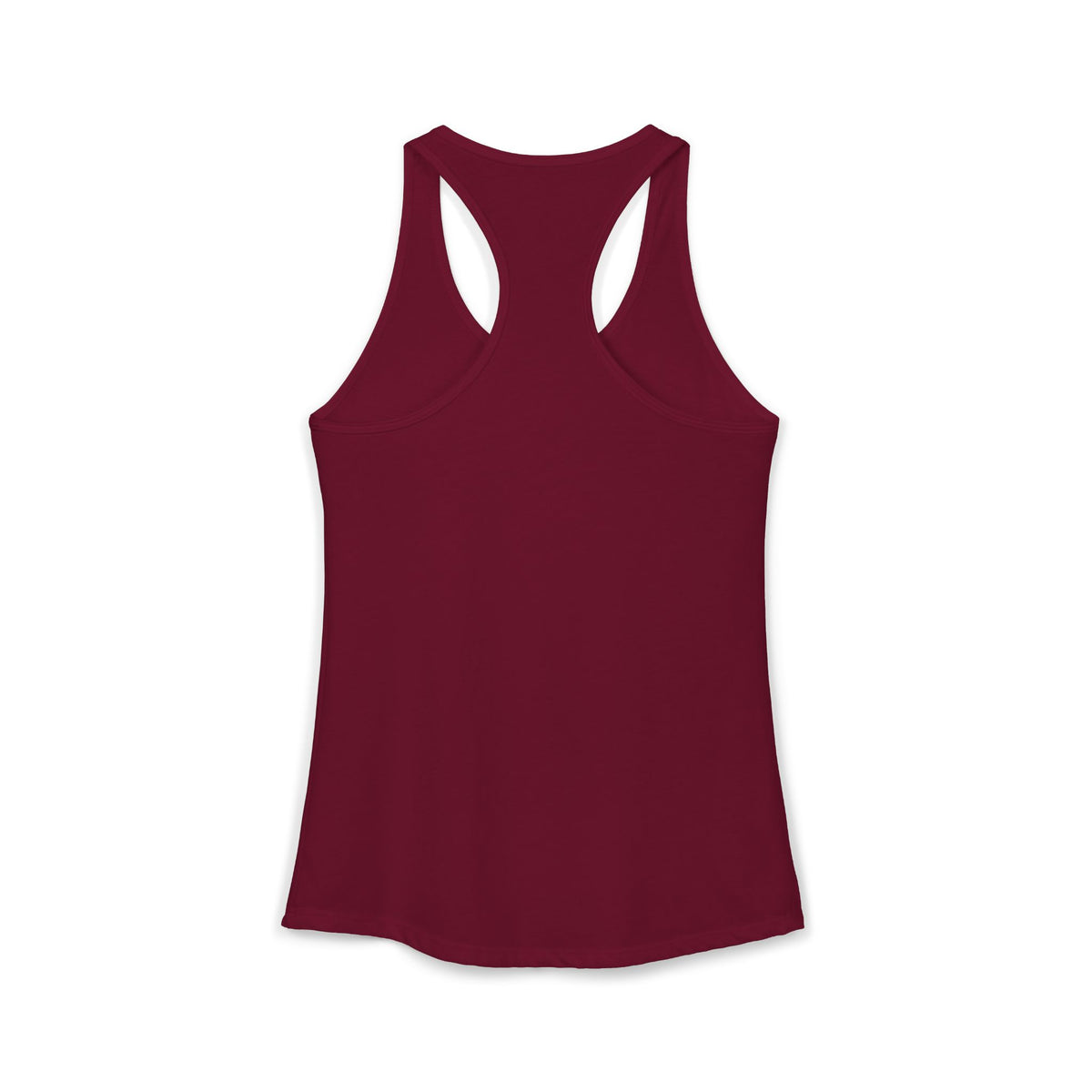 Let's Call You An Uber Racerback Tank in Cardinal Red, view 4